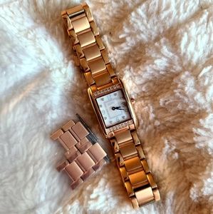 Coach Lexington Square Dial Rose Gold